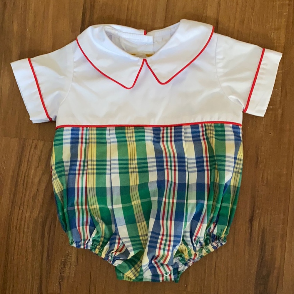3-6m Beaufort Bonnet Summer Plaid Bubble